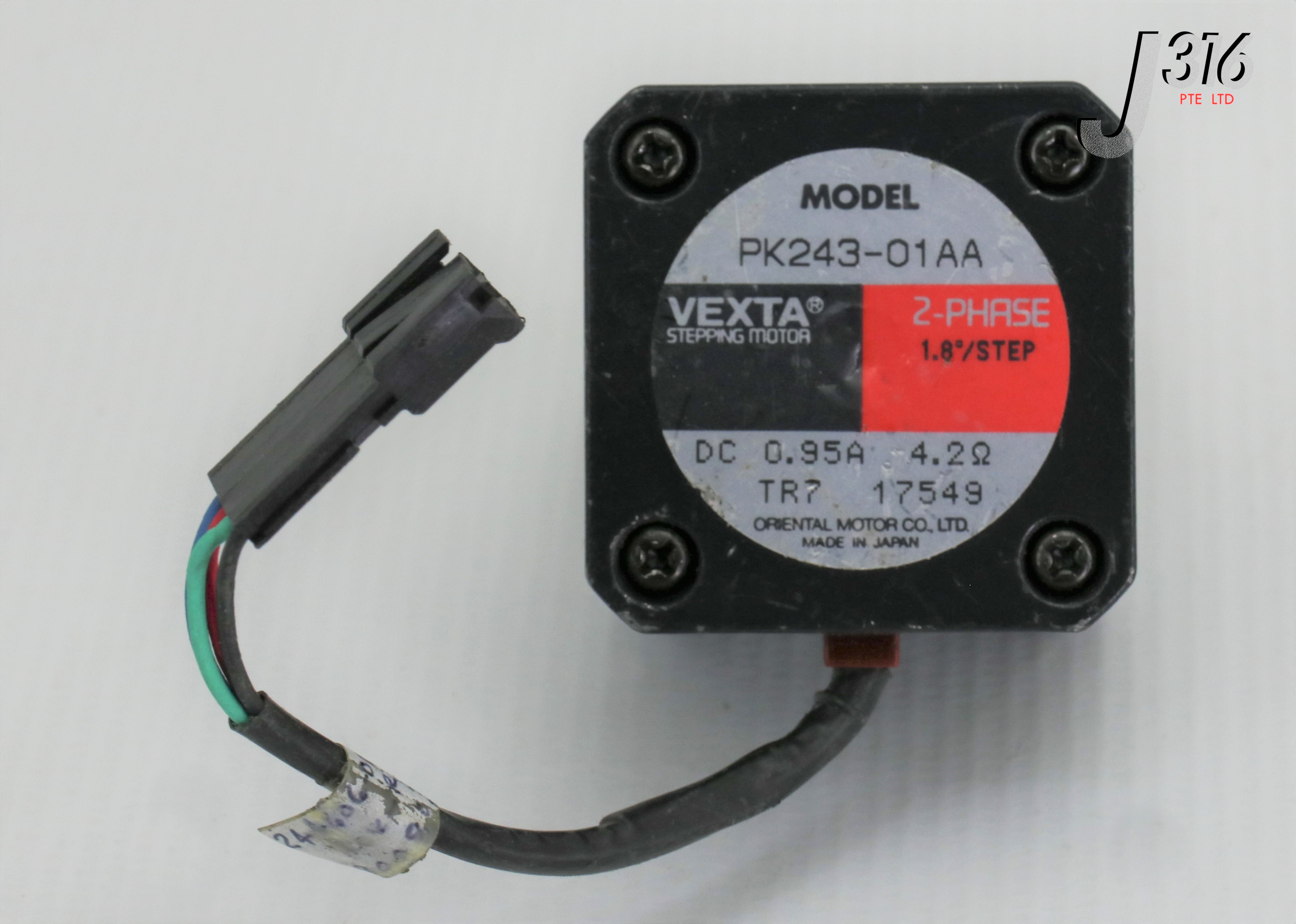 21761 ORIENTAL MOTOR VEXTA 2 PHASE STEPPING MOTOR PK243 01AA J316Gallery